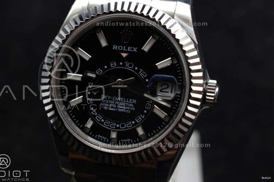 1:1 904L A 326934 SS Black Sky-Dweller SS ZF Best on Edition Dial 1087 EasyCare Bracelet 0719